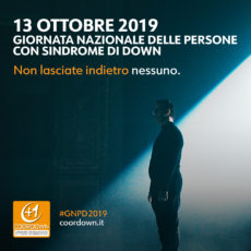 13 Ottobre Giornata Nazionale persone con sindorme Down