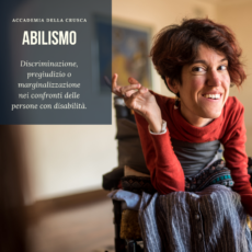ABILISMO: Neologismo? No, fenomeno da contrastare. ABILISMO: Neologismo? No, fenomeno da contrastare.